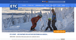 Desktop Screenshot of etc-sport.cz