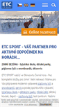 Mobile Screenshot of etc-sport.cz